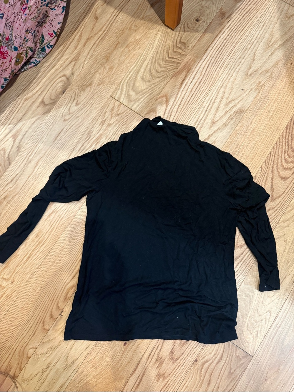 Encircled Long-Sleeve Mock Neck Top